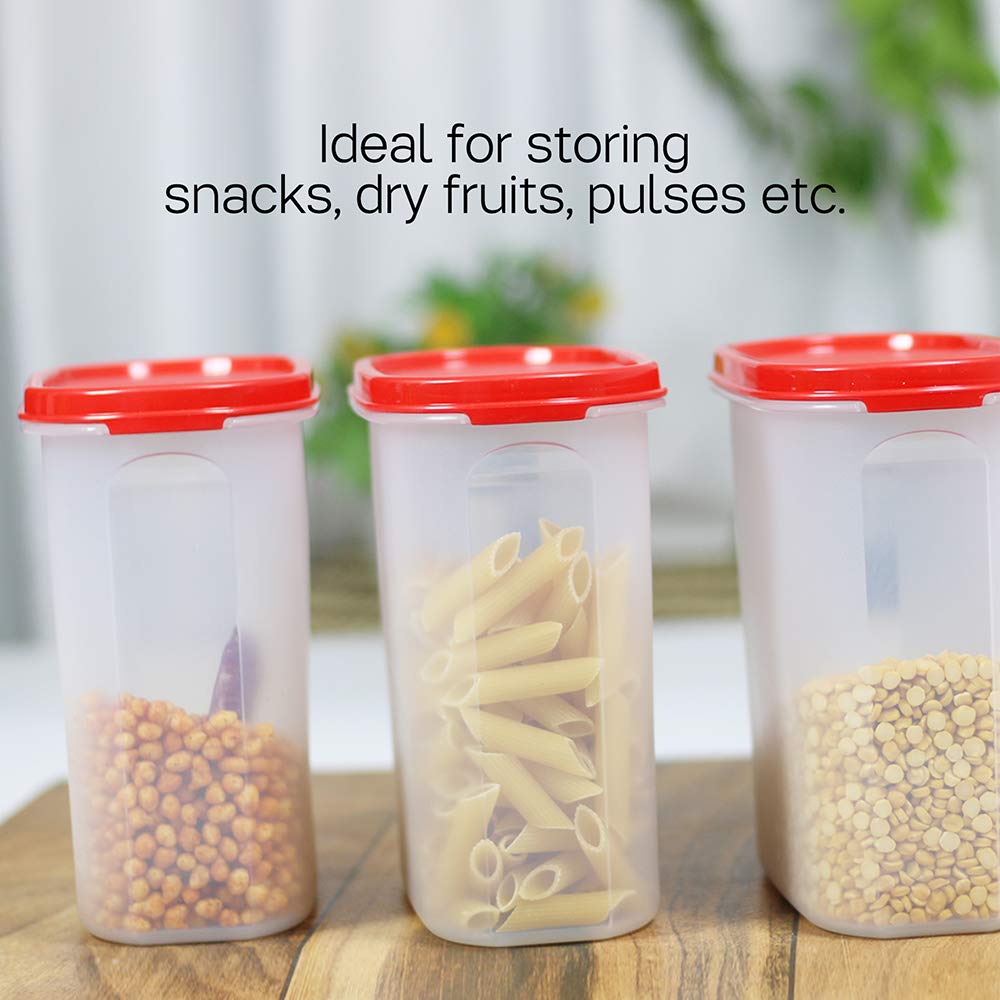 Amazon｜Tupperware Plastic Dry Storage Containers - 1.7 L, 4